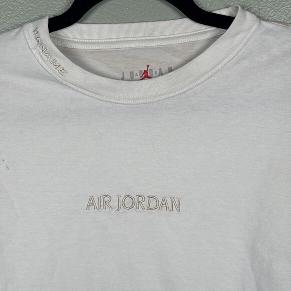 AIR‎ JORDAN PARIS SAINT-GERMAIN WM HERITAGE 85 SS CREW T-SHIRT Sz L - FLAW - Picture 9 of 16
